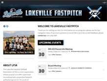 Tablet Screenshot of lakevillefastpitch.org